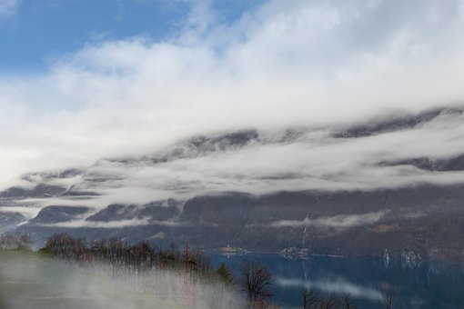 Sø, Tåge, Natur, Dis, Udendørs, Rejse