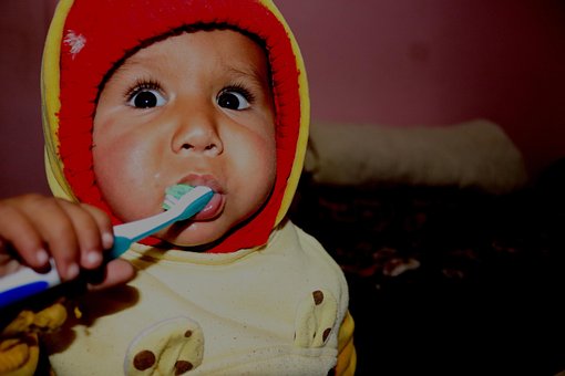 Free Baby Brushing photo and picture
