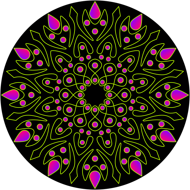 Free mandala ornamental pattern illustration