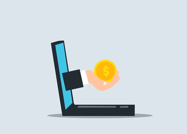 Free money business online vector