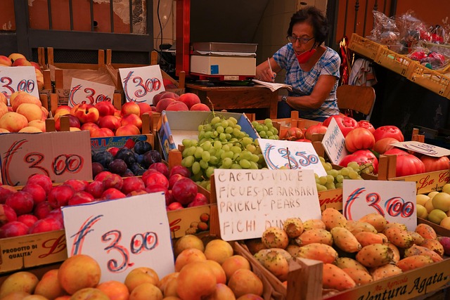 Sorrent, Markt, Italien, Bauernmarkt