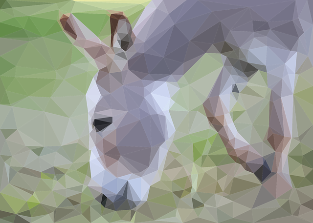 Free Donkey Grazing vector and picture