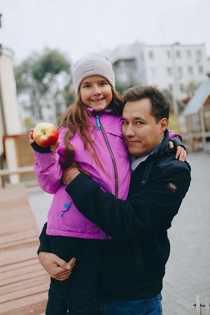 Free Father And Daughter Apple Father photo and picture