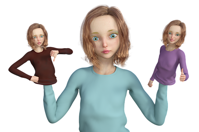 Free woman girl decision illustration