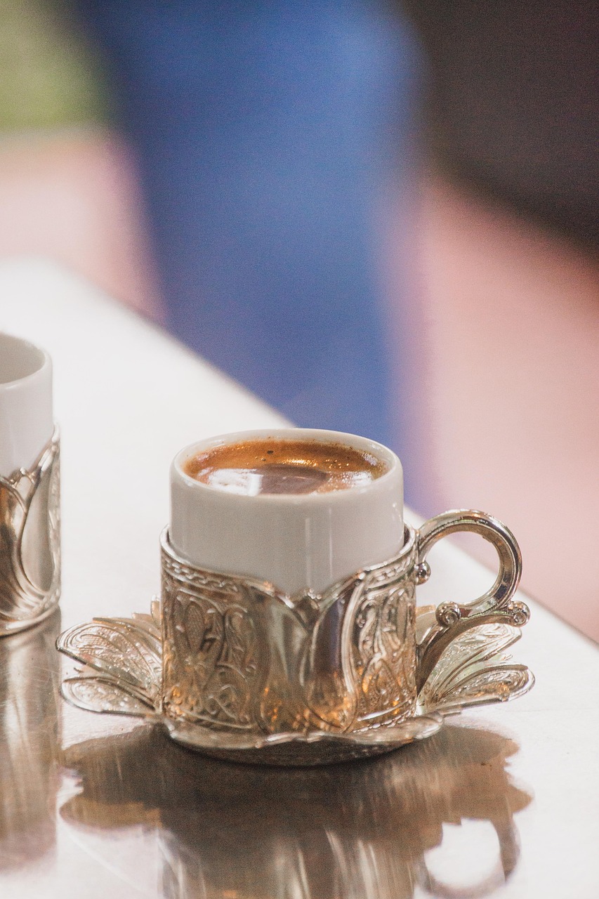 Kop, Kaffe, Tyrkisk, Metal, Tabel