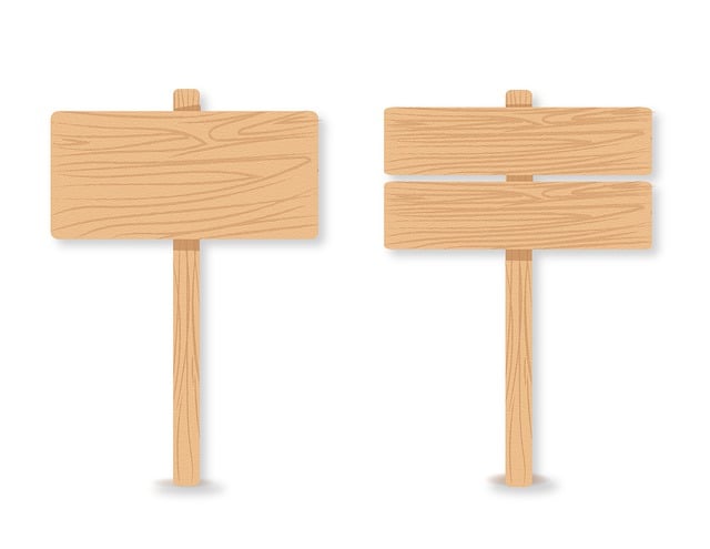 Free sign signpost wood illustration