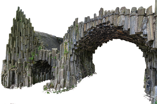 Free archway basalt rock illustration