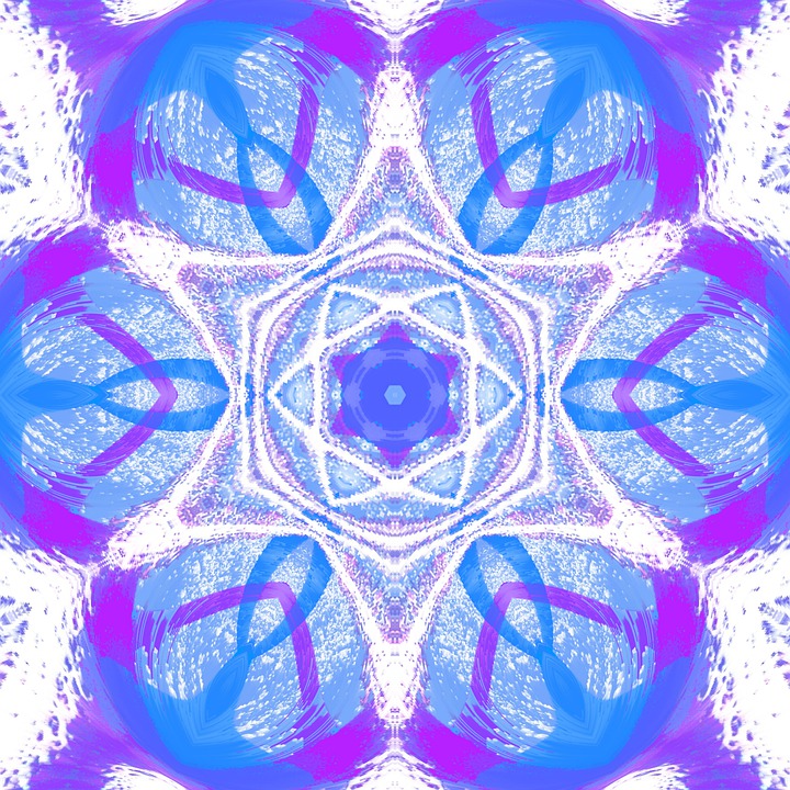 Download Snowflake, Kaleidoscope, Template. Royalty-Free Stock