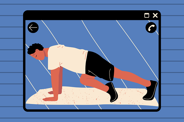 Free webcam work out fitness illustration