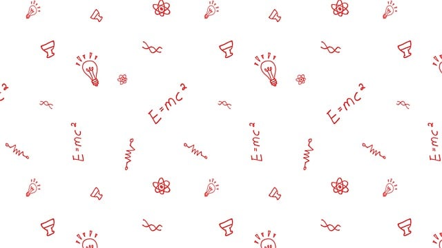 Free background science doodle illustration