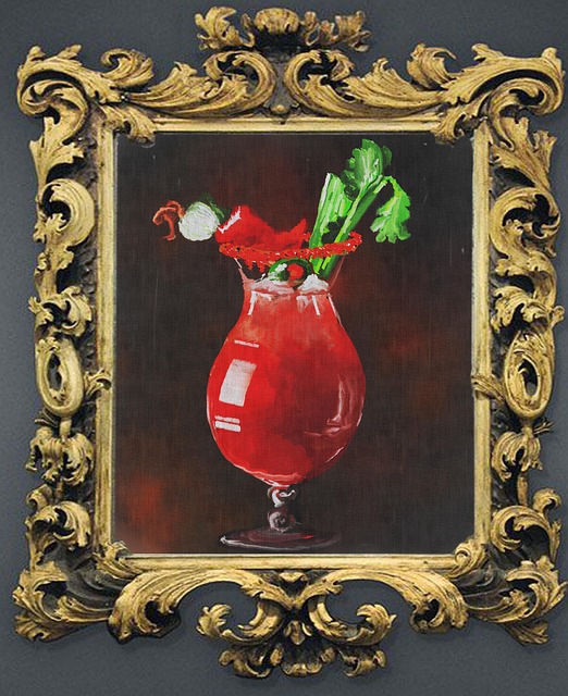 Cocktail, Bloedige Mary, Schilderen