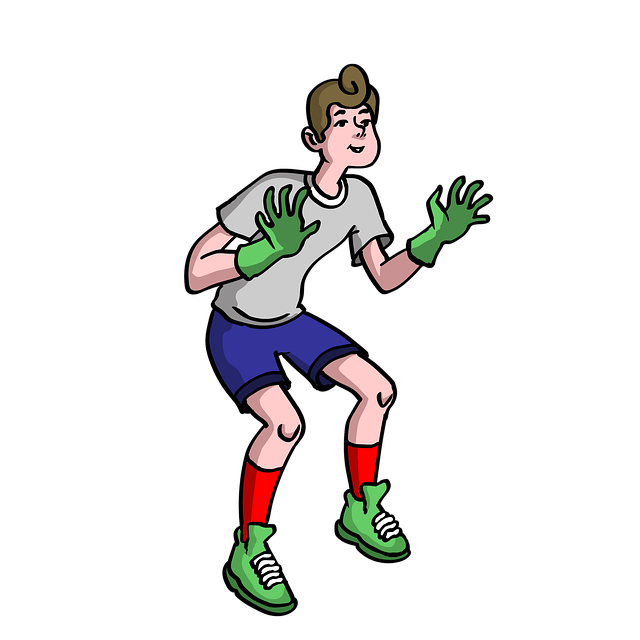 Free football goalkeeper sports illustration