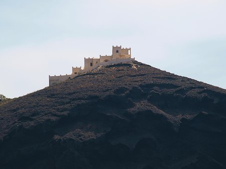 Santorin, Hügel, Schloss, Architektur