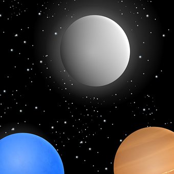 Free Moonlight Space illustration and picture