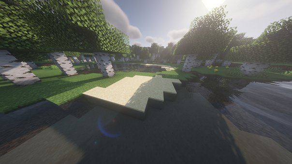 Minecraft, Videospelletje, Water, Bomen