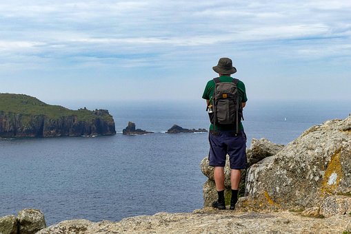 Cornwall, England, Meer, Insel, Wandern