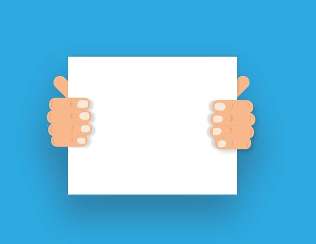 Free sign paper presentation illustration