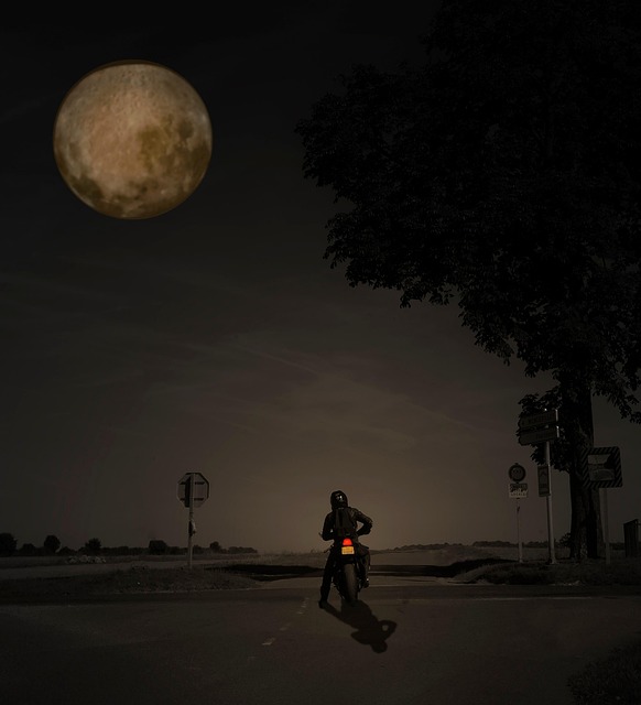 Free Moon Motorcycle photo and picture