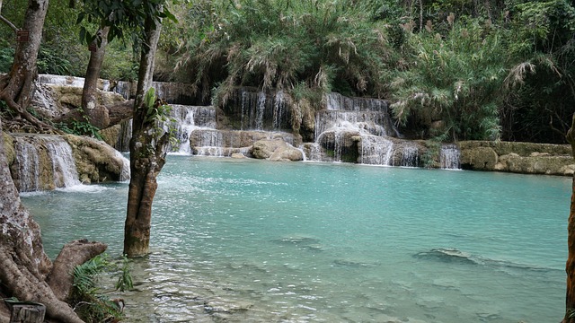 Free Waterfall Laos photo and picture
