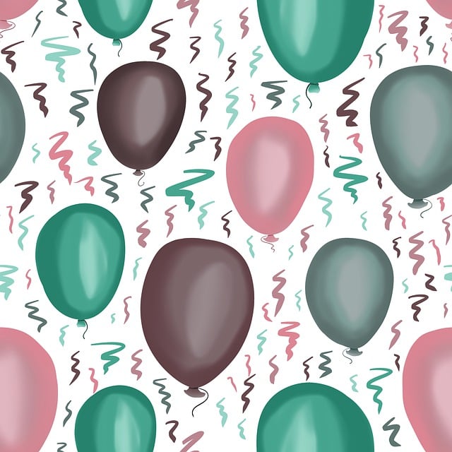 Free balloons party confetti illustration