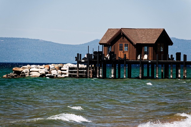 Lago, Naturaleza, Casa, Muelle, Oceano