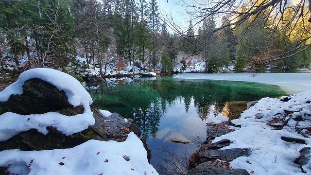 Lago Da Montanha, Montanhas, Panorama