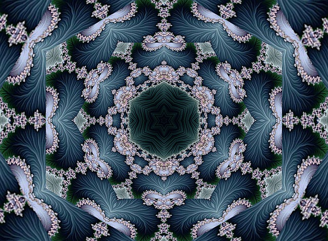 Free mandala rosette kalidoscope illustration