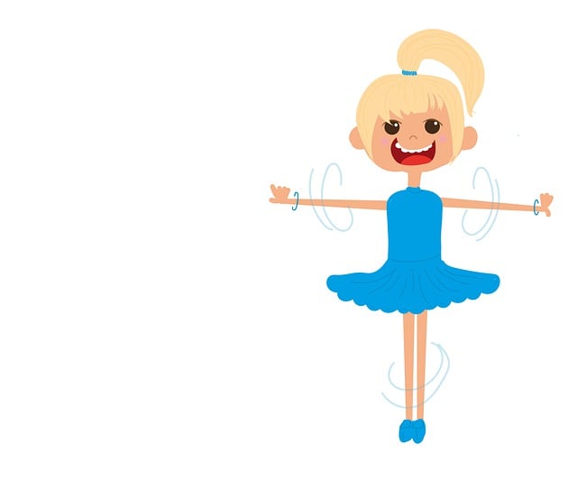 Free girl dancer ballerina illustration