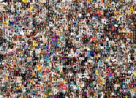 Free Mosaic Woman Portrait photo and picture