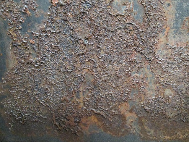 Rostiges Metallmuster, Alte Metallplatte