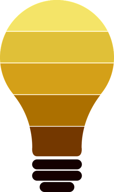 Free bulb light warm vector