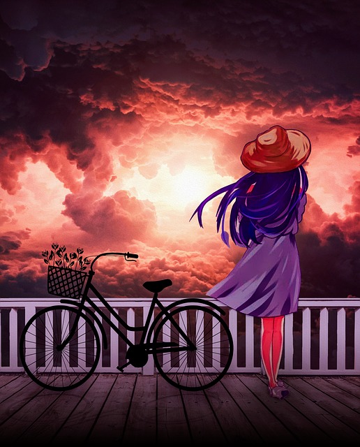 Free Woman Bicycle photo and picture