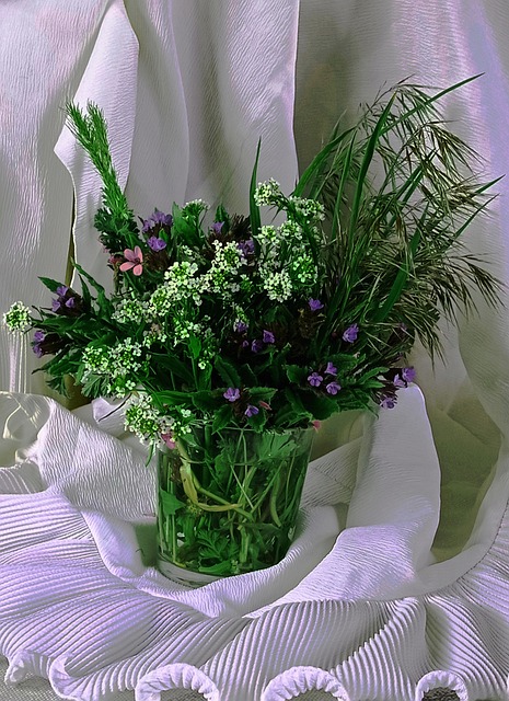 Wildblumen, Blumenstrauß, Komposition