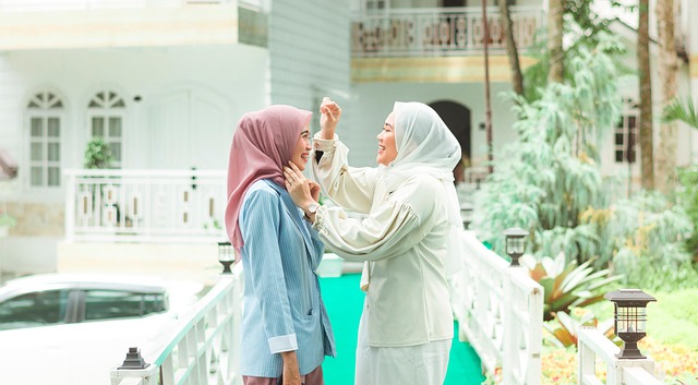 Muslim women, friends, park and friendship — photo by IqbalStock