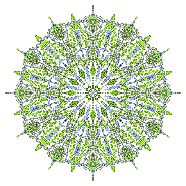 Mandala, Symmetrie, Achtsamkeit, Muster