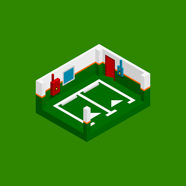 Free isometric parking indoor vector