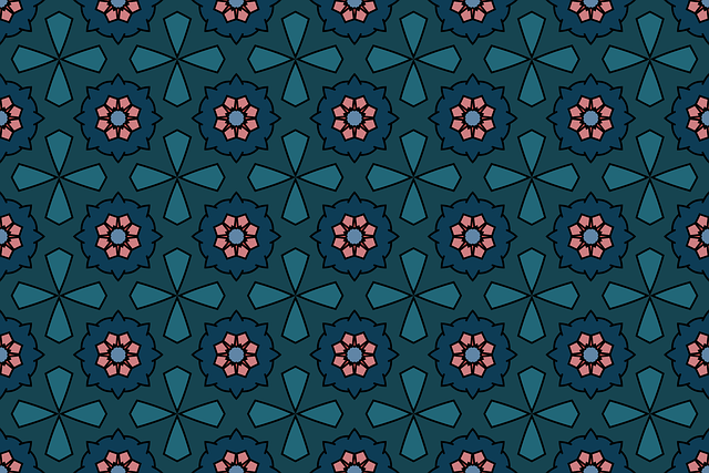 Free floral pattern tile pattern vintage tile pattern illustration