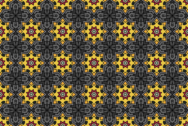 Blumenmuster, Sternenmuster