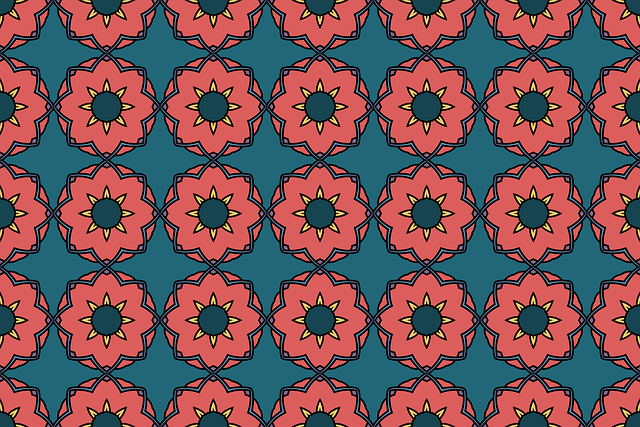 Free floral pattern tile pattern vintage tile pattern illustration