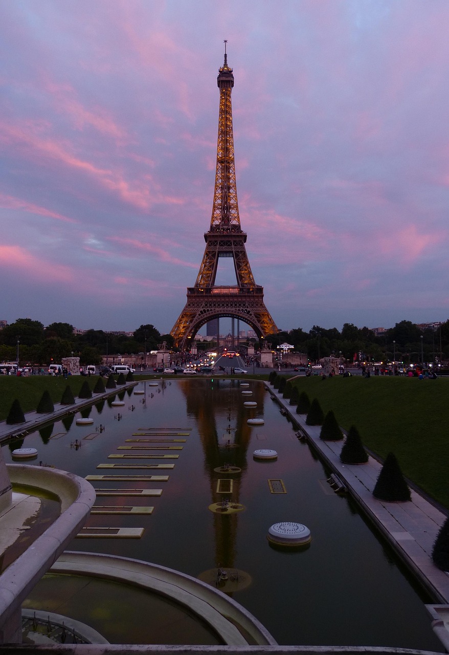 Red Love Magnete Parigi Torre Eiffel - Souvenir Da Viaggio Francia, Calamita Frigorifero 3D In Resina