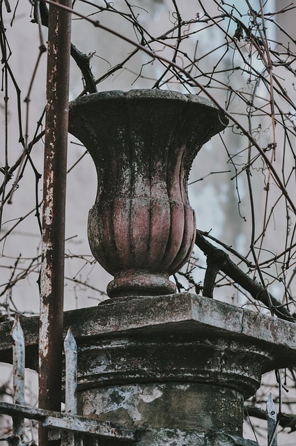 Free Stone Column Fence photo and picture