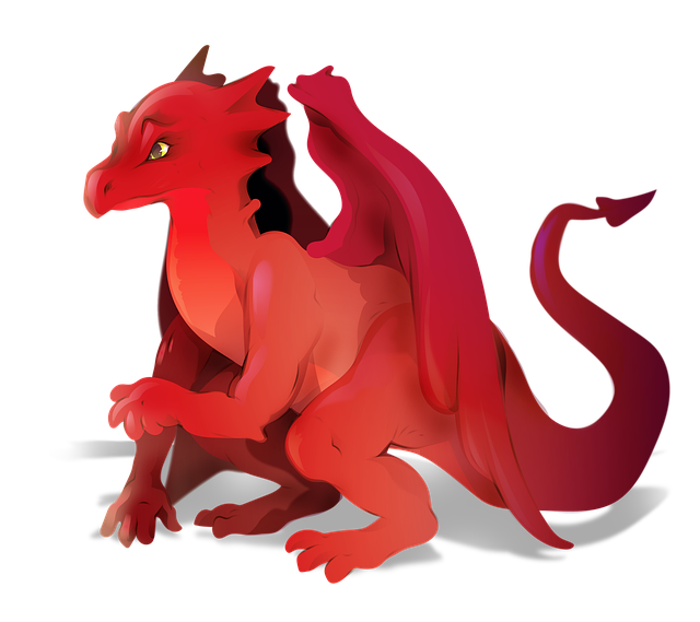 Free dragon mythical creature cartoon character illustration