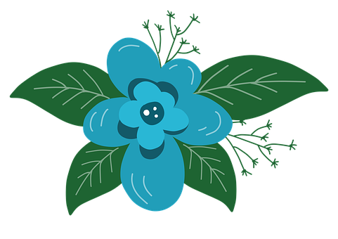 Free Flower Leaves illustration and picture