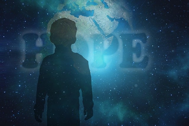 Free child hope future illustration