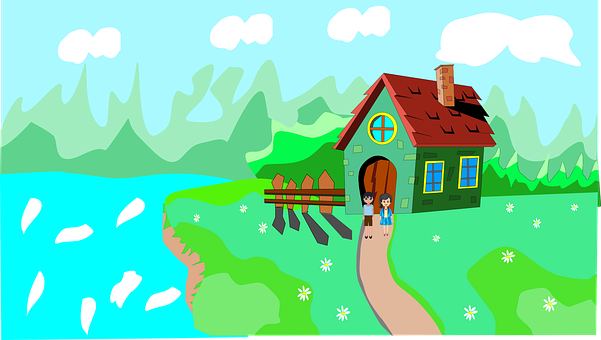Free House Countryside vector and picture