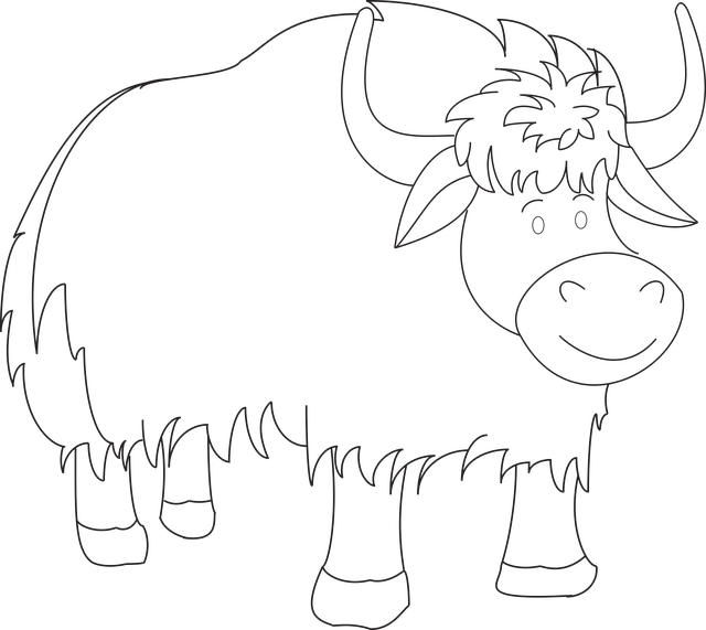 Free yak mammal animal vector