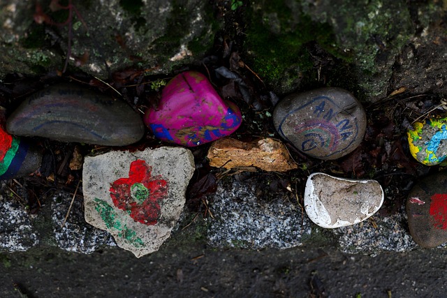 Free Stones Painted photo and picture