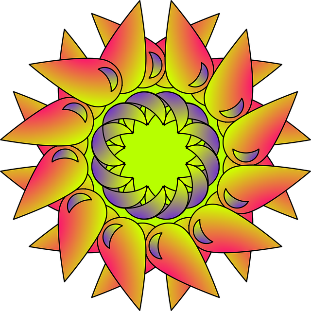 Free mandala floral ornament vector