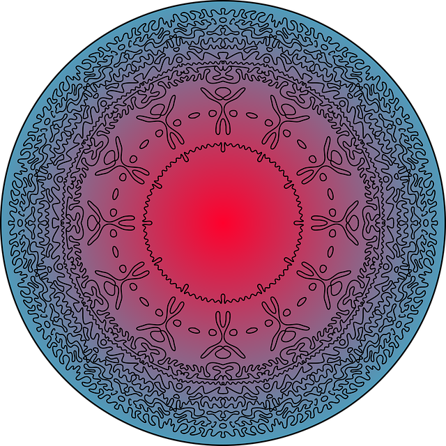 Free mandala ornament background vector