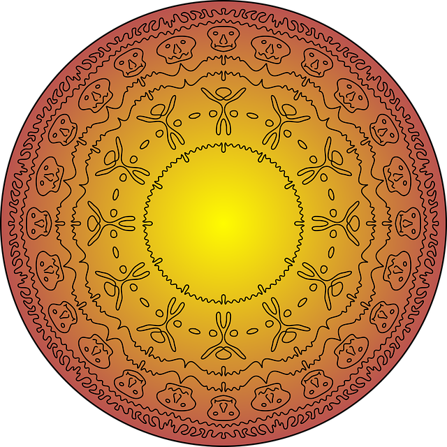 Free mandala ornament background vector